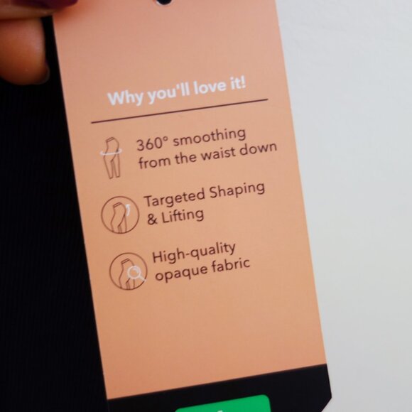 Shapermint Essentials high waisted Shaping Leggings in Black (L/ 8-12) NWT! - Picture 13 of 16